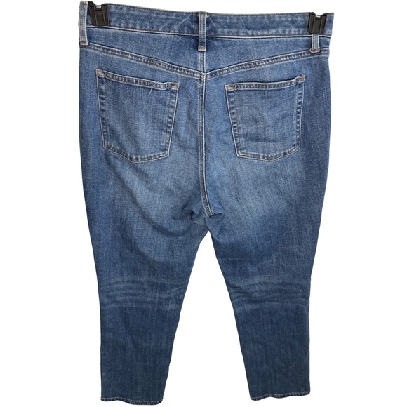 Talbots Flawless High Waist Modern Ankle Jeans Women's 10 Blue Stretch Denim - Picture 2 of 8